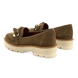 Naisten kengät koristeellisella koristeella Laura Messi 2523 vihreä 3