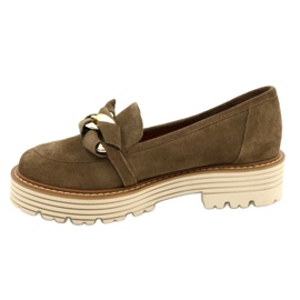 Naisten kengät koristeellisella koristeella Laura Messi 2523 vihreä 1