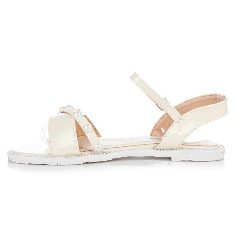 Vices Litteät sandaalit helmillä keltainen 1