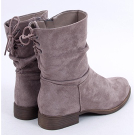 PA1 Theda Khaki litteät mokkanahkasaappaat beige 2 PA1 Theda Khaki litteät mokkanahkasaappaat beige 2