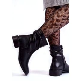 Sergio Leone Naisten rypistynyt tasainen korkokenkiä musta 4