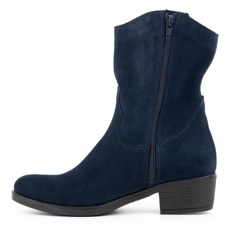 Olivier Naisten harjakattoiset korkokengät Angela laivastonsiniset saappaat sininen 1