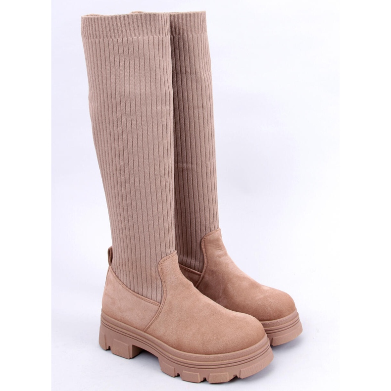 BM Janelle Khaki -sukkatossut beige 1