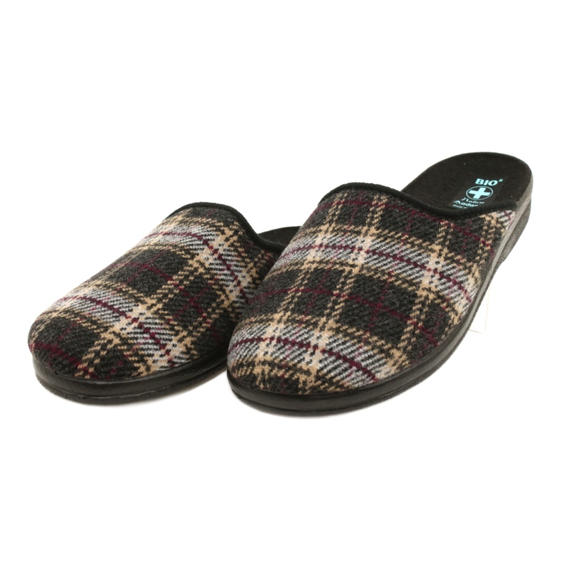 Miesten Adanex Plaid -tossut 27671 beige musta monivärinen 3