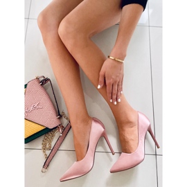 PA1 Naisten satiinikengät Talia Champagne vaaleanpunainen 2