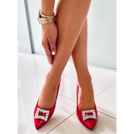 PA1 Deborah Red naisten koristeelliset korkokengät punainen 1