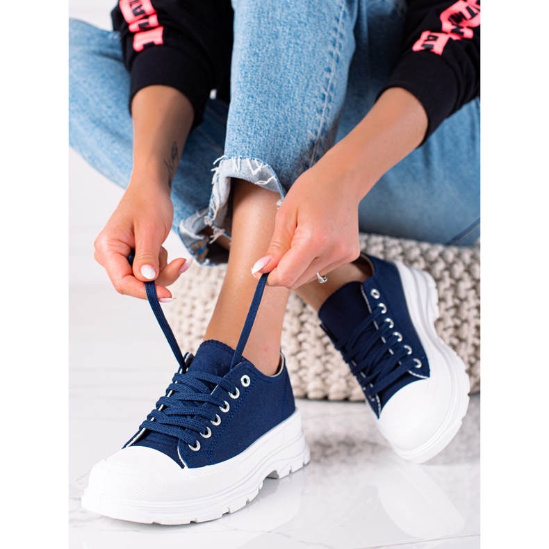 SHELOVET Naisten tummansiniset lenkkarit sininen 1