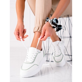 SHELOVET Tennarit, joissa vihreä sisäosa valkoinen 1