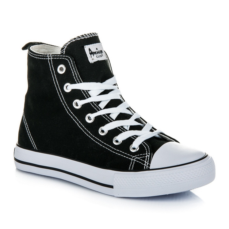 American Club Naisten lenkkarit nilkan yläpuolella musta 1