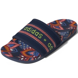 Adidas Adilette Comfort W GV7086 tossut punainen tummansininen vaaleanpunainen vihreä 2