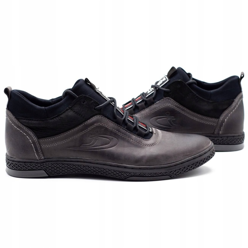 Polbut Miesten talvikengät K27F, harmaa musta 3