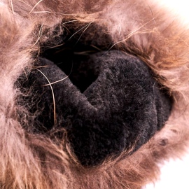 Naisten lumikengät, jotka on eristetty turkis ihon mustalla mokkanahalla 4