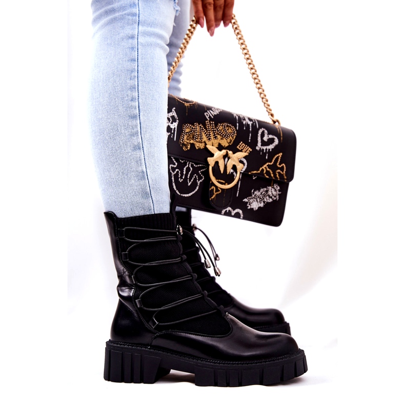 Naisten saappaat Basido Basido -sukun kanssa musta 5