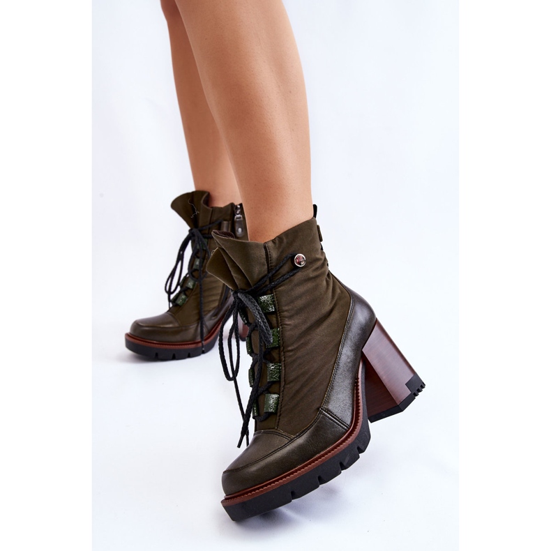 Muodikkaat korkokengät Maciejka 05777-09 Vihreä 2