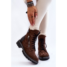 Mokkaeristetyt saappaat Laura Messi 2508 Ruskea 1