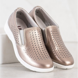 Kylie Kultaiset nahkakengät kultainen 1