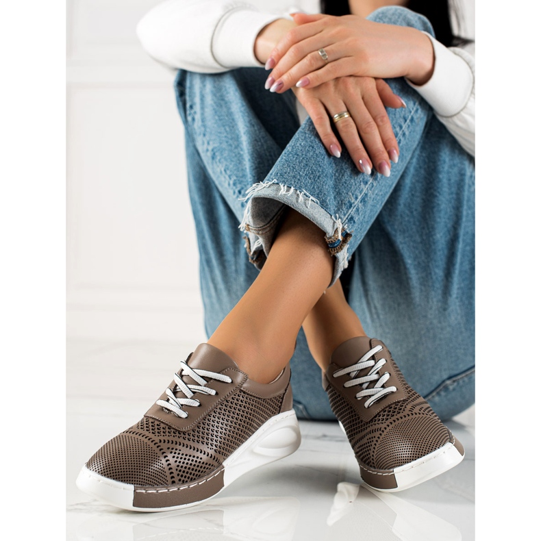 ARTIKER Kevyet nahkalenkkarit ruskea 2