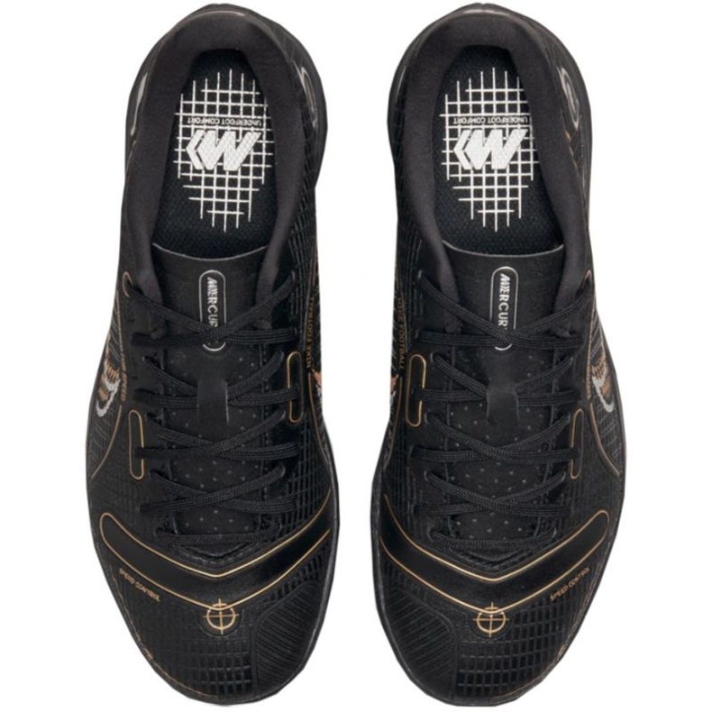 Nike Mercurial Vapor 14 Academy Ic Jr DJ2861-007 jalkapallokengät musta musta 1