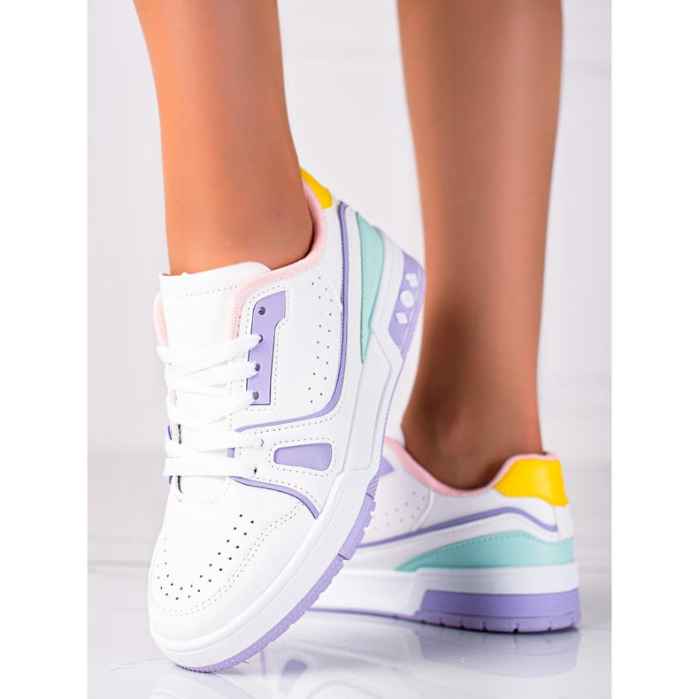 SHELOVET Muodikkaat urheilukengät valkoinen 1