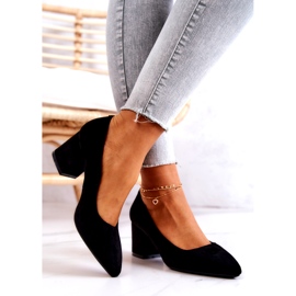 Suede pumput Sergio Leone PB411 musta 2