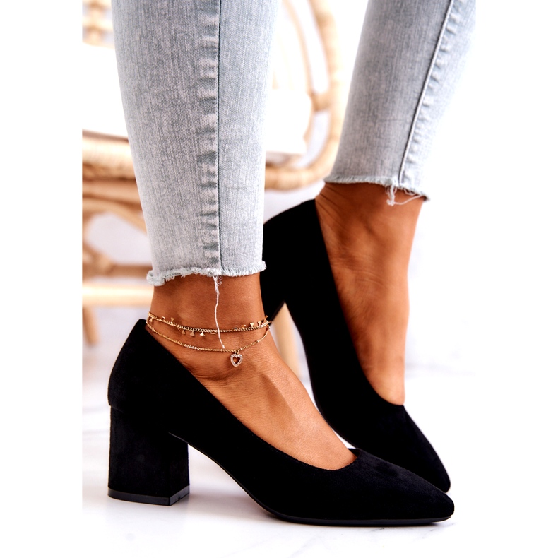 Suede pumput Sergio Leone PB411 musta 3