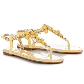 Vices Lakatut keltaiset kristallisandaalit keltainen 1