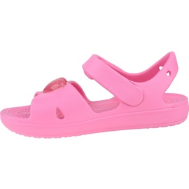 Crocs Classic Cross-Strap Sandaalit K 206245-669 musta vaaleanpunainen 1