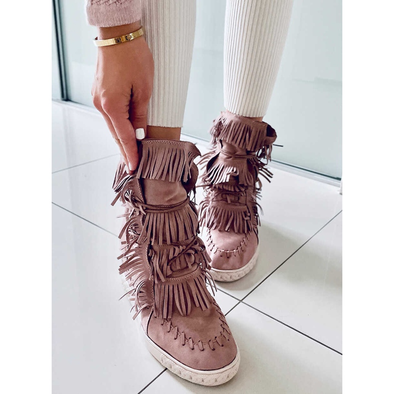 BM Peggy Pink mokkanahkaiset lenkkarit vaaleanpunainen 2