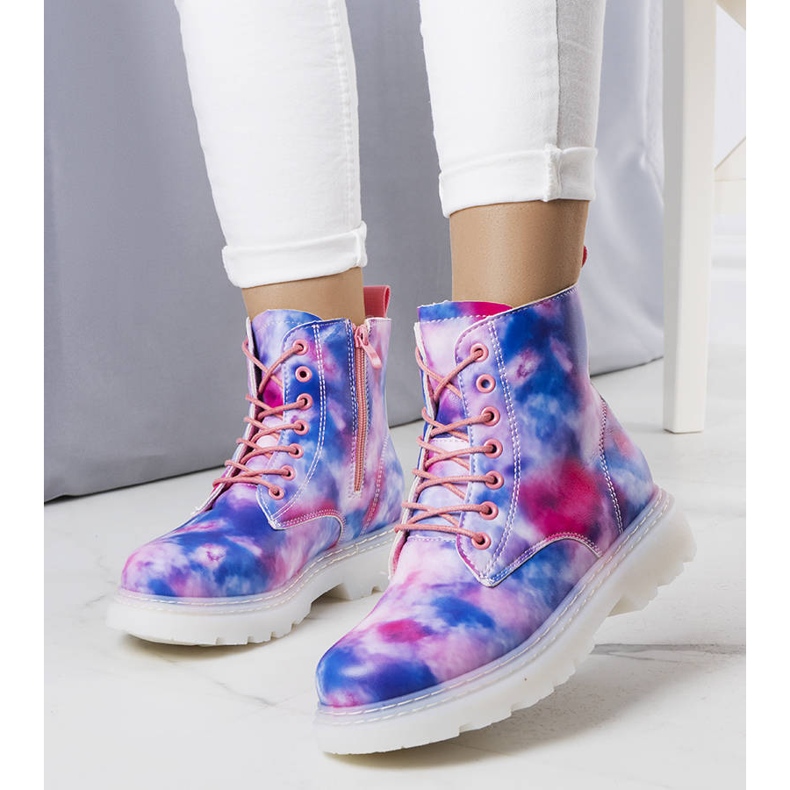 Amarelin värikkäät eristetyt saappaat sininen 1