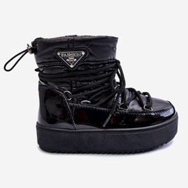 Lasten eristetyt lumisaappaat Black Colina musta 2