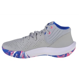 Under Armour Jet 21 M 3024260-109 koripallokengät harmaa harmaan sävyjä 1