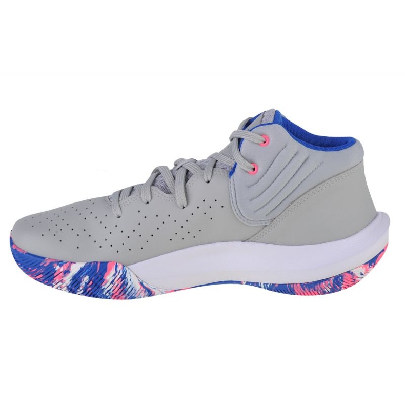 Under Armour Jet 21 M 3024260-109 koripallokengät harmaa harmaan sävyjä 1