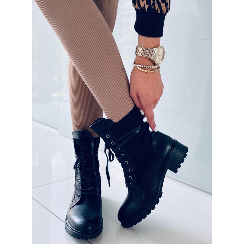 BM Saappaat joustavalla Torvi Black -päällisellä musta 2