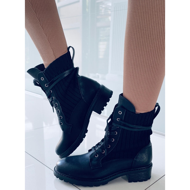 BM Saappaat joustavalla Torvi Black -päällisellä musta 1