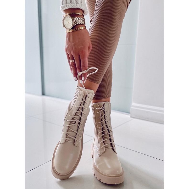 BM Saappaat joustavalla Cass Beige -päällisellä 2