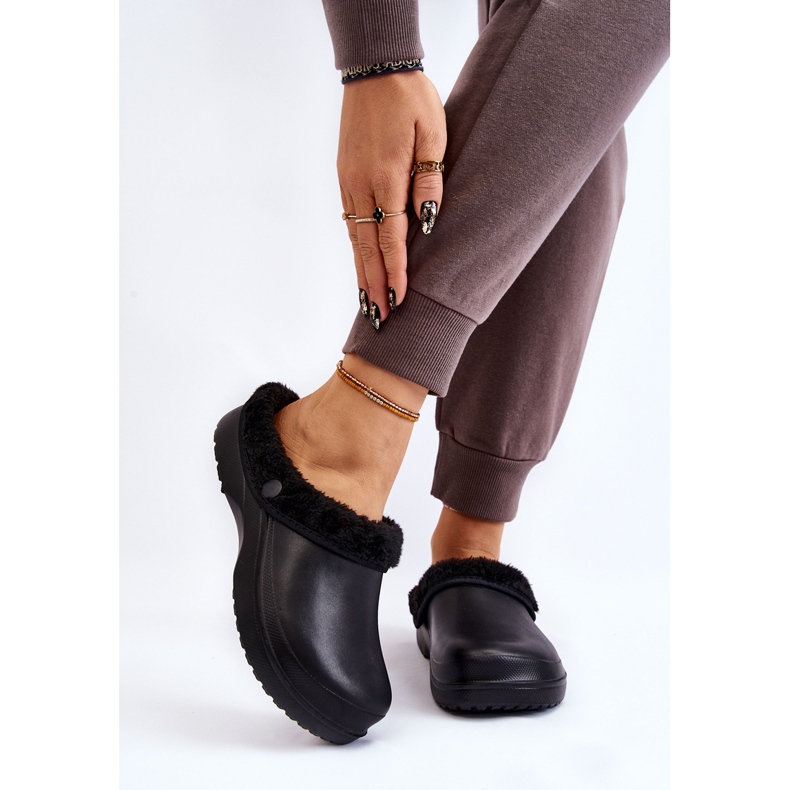 PM2 Naisten Vaahtomuovi Lämpimät Tossut Crocs Musta Cova 1