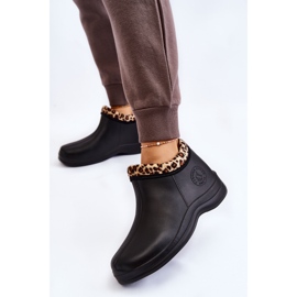 PM2 Naisten Slip-on sadesaappaat Lämpimät pisteet Musta Izera 2