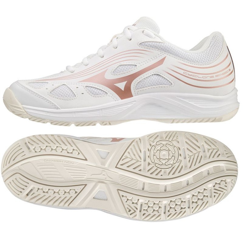 Mizuno Cyclone Speed ​​​​3 W V1GC218036 lentopallokengät valkoinen valkoinen 1