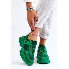 PG1 Muodikkaat urheilukengät lenkkarit Green Frezio vihreä 1