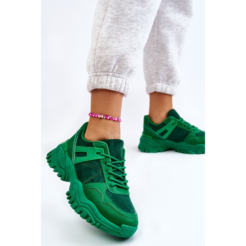 PG1 Muodikkaat urheilukengät lenkkarit Green Frezio vihreä 2