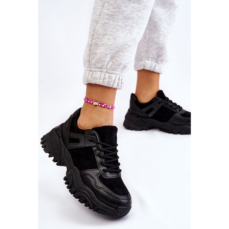 PG1 Muodikkaat urheilukengät lenkkarit, mustat Frezio 2