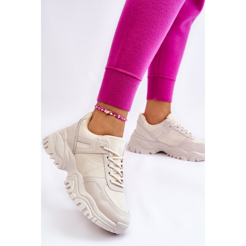 PG1 Muodikkaat urheilukengät lenkkarit Cream Frezio beige 2