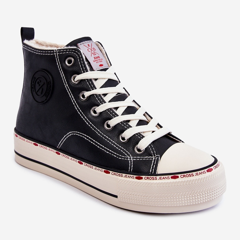 Cross Jeans Naisten High Tennarit Cross Farkut KK2R4042C Musta 1
