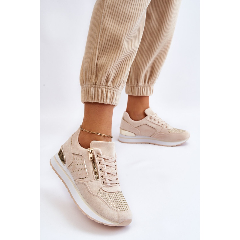 PG1 Naisten urheilukengät, joissa koristeellinen vetoketju Cream Adrea monivärinen 2