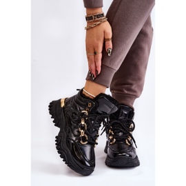 Naisten eristetyt urheilusaappaat nauhoitettavat Trappers musta Bastini 1