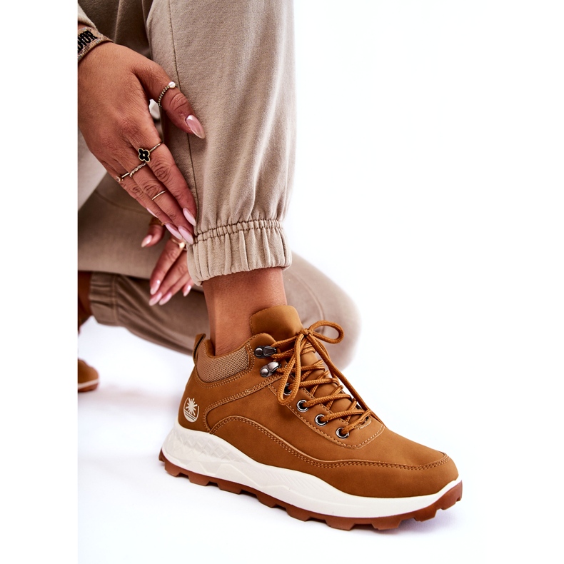 Naisten eristetyt kamelin vaelluskengät ruskea 4