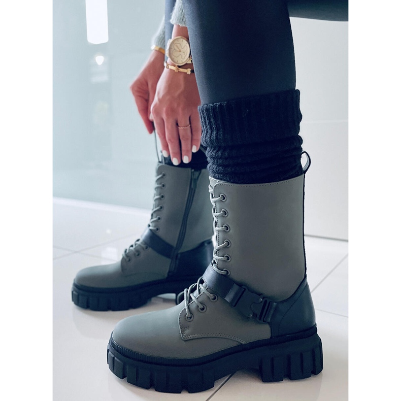 BM Kieran Green tasaiset nauhasaappaat vihreä 2