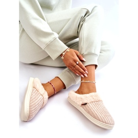 PA1 Naisten eristetty Slip-On tossut turkisella beige Leriss 5