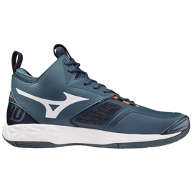 Mizuno Wave Momentum 2 Mid V1GA211721 lentopallokengät sininen sininen 1