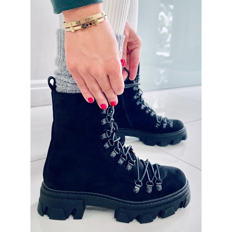 BM Conor Black nauhalliset työsaappaat musta 1